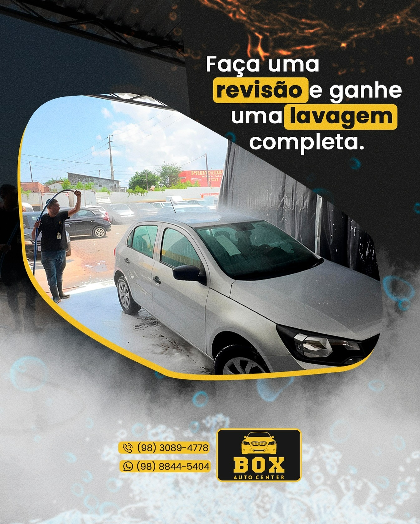 Revisão com lavagem completa na BOX Auto Center em São Luís